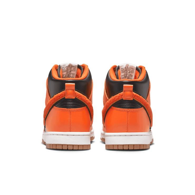 Nike Dunk High Chenille Swoosh Safety Orange Angle 3