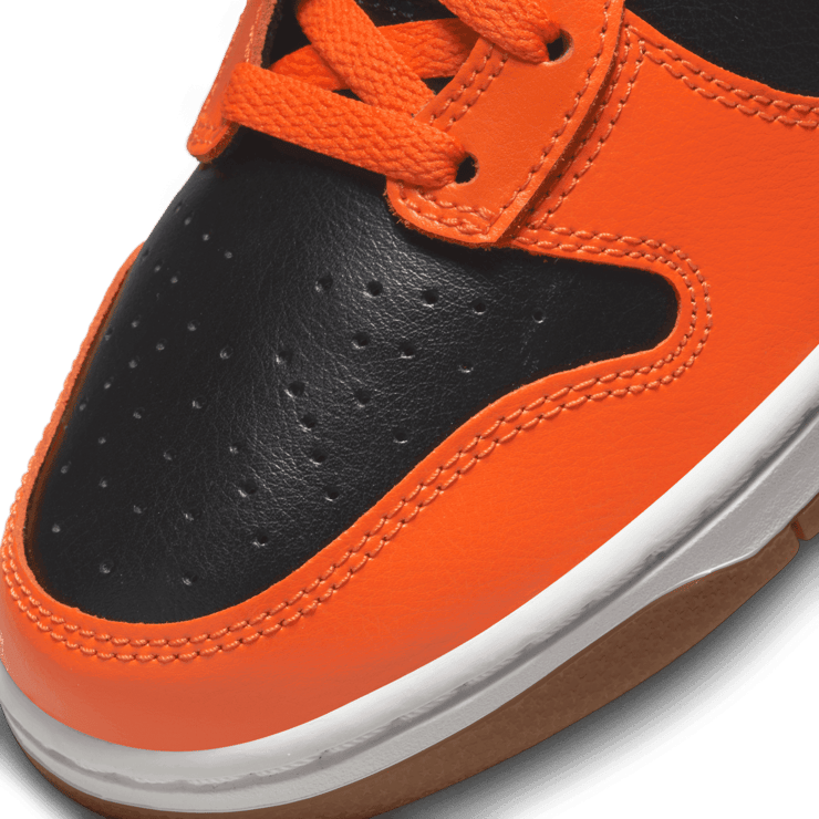 Nike Dunk High Chenille Swoosh Safety Orange Angle 4