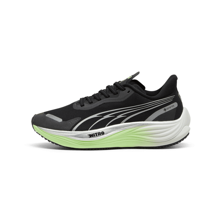 PUMA Velocity NITROâ¢ 3 GTX in Black/Silver/Fizzy Apple Angle 1