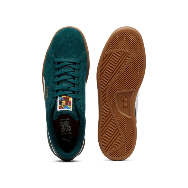 PUMA Smash 3.0 Year Of Sport Sneakers in Dark Myrtle/White/Gum Angle 0