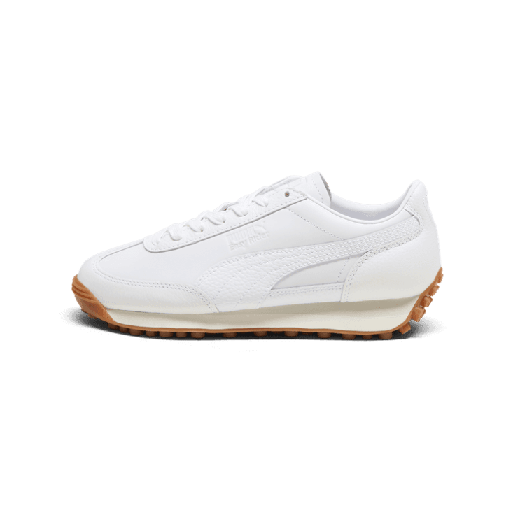 PUMA Easy Rider Leather Sneakers in White/Frosted Ivory Angle 1