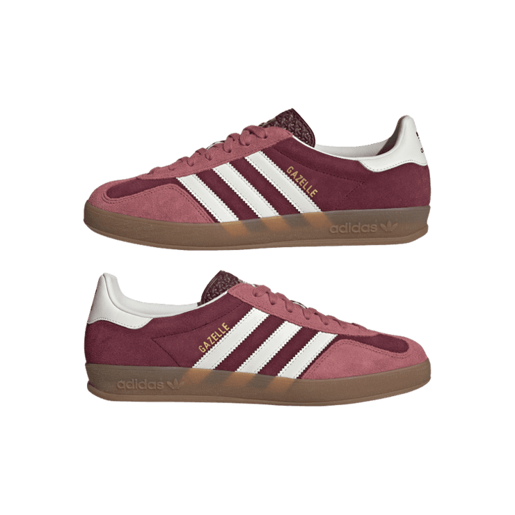 adidas Gazelle Indoor Maroon Angle 5