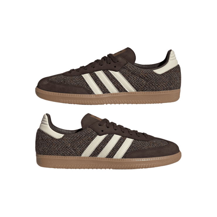 adidas Samba OG Tweed Dark Brown Angle 5