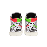 Jordan 1 Mid All Over Logos Angle 3
