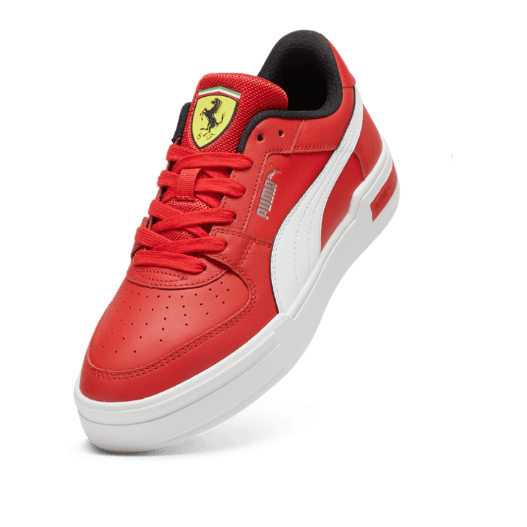 PUMA Scuderia Ferrari CA Pro Sneakers in Frosted Dew/White Angle 2