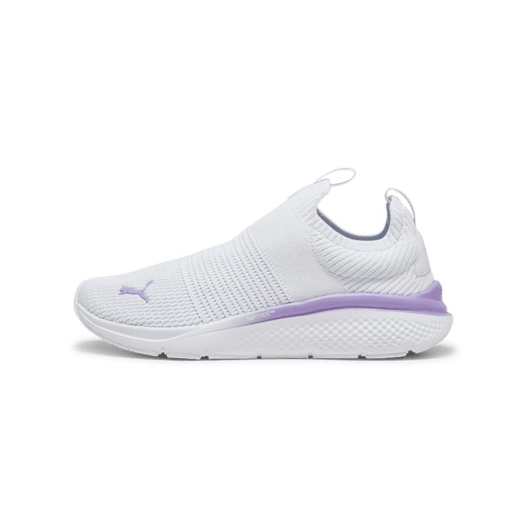PUMA SOFTRIDE Pro Echo Slip-On in Silver Mist/Lavender Alert/White Angle 1