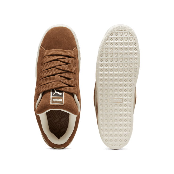 PUMA Suede XL Sneakers in Haute Coffee/Desert Dust Angle 0