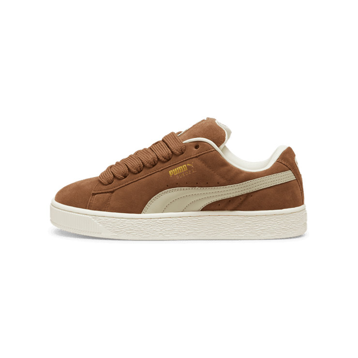 PUMA Suede XL Sneakers in Haute Coffee/Desert Dust Angle 1