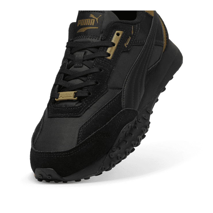 PUMA Blktop Rider Sneakers in Black/Wild Willow Angle 2