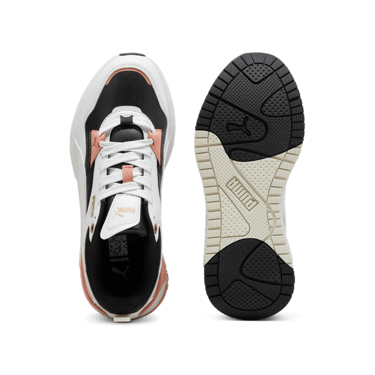 PUMA R78 Disrupt Sneakers in Black/Vapor Grey/White Angle 0