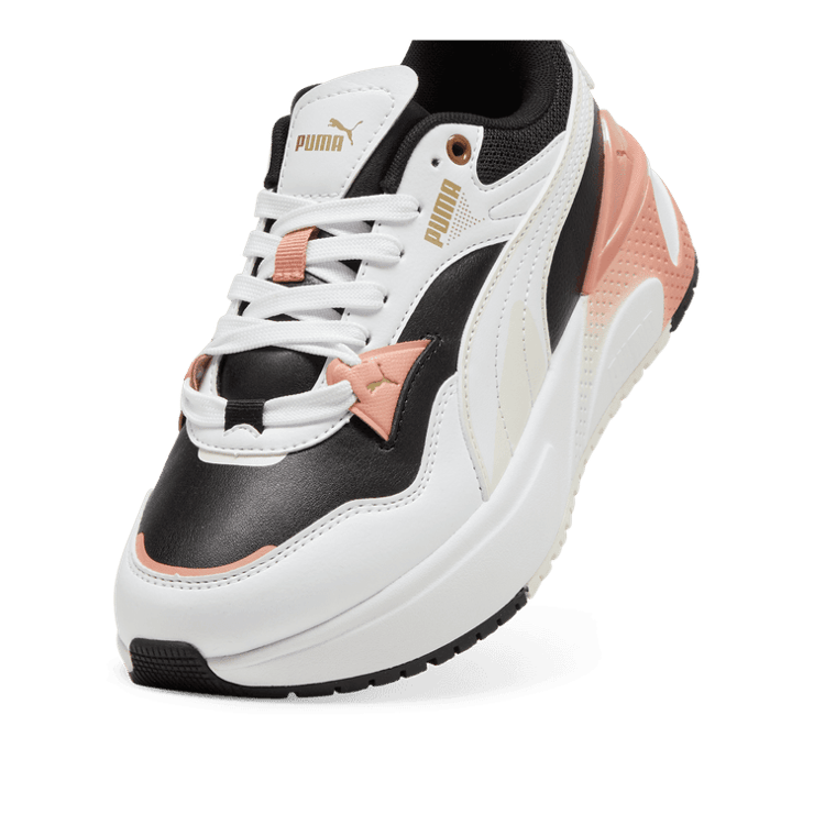 PUMA R78 Disrupt Sneakers in Black/Vapor Grey/White Angle 2