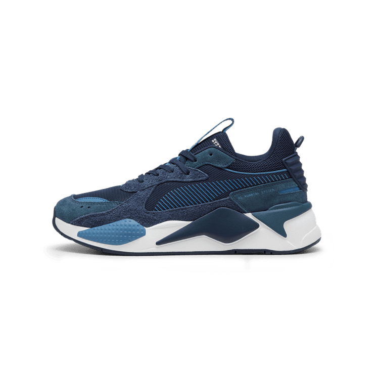 PUMA RS-X Heritage Sneakers in Dark Blue Angle 1
