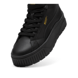 PUMA Karmen II Mid Sneakers in Black/Gold Angle 2