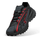 PUMA Spirex Ultra Mentality Sneakers in Shadow Grey/Black/Red Angle 2