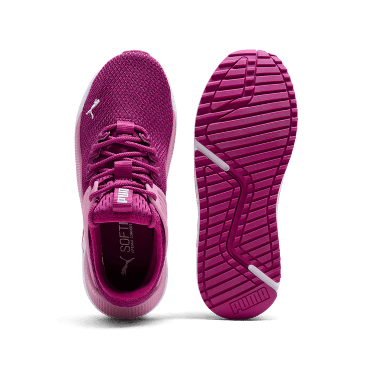 PUMA Pacer Future Sneakers Big in Magenta Gleam/Mauved Out/Alpine Snow (GS) Angle 0