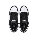 PUMA Rebound LayUp Mid Sneakers Big in Black/White (GS) Angle 2