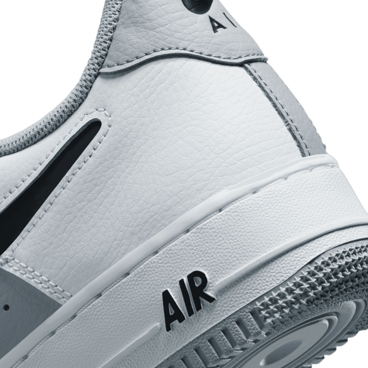 Nike Air Force Low Cut-Out White Grey Black Swoosh DV3501-100