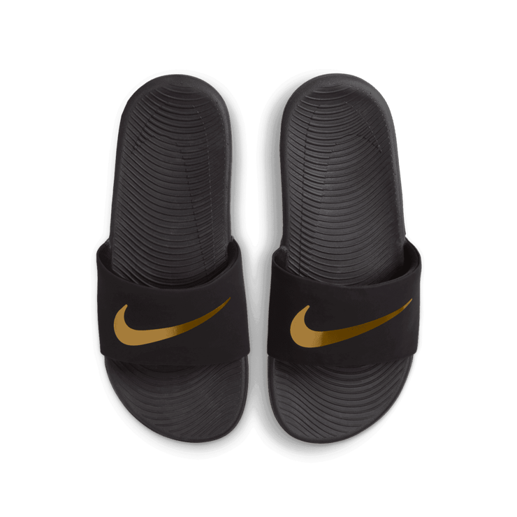 Nike Kawa Slide 'Black Gold' (GS) Angle 2