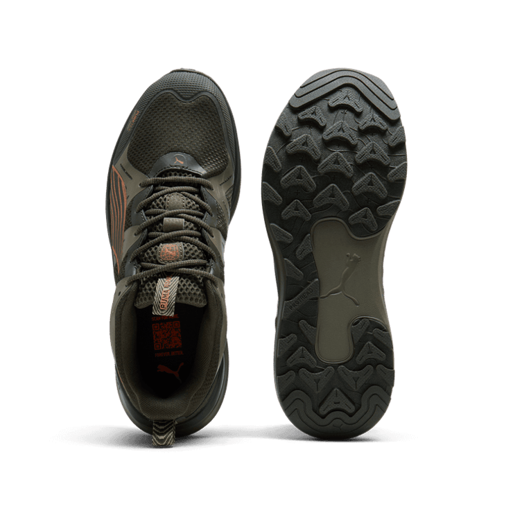 PUMA Reflect Lite Trail PTX in Dark Olive/Olive/Maple Syrup Angle 0