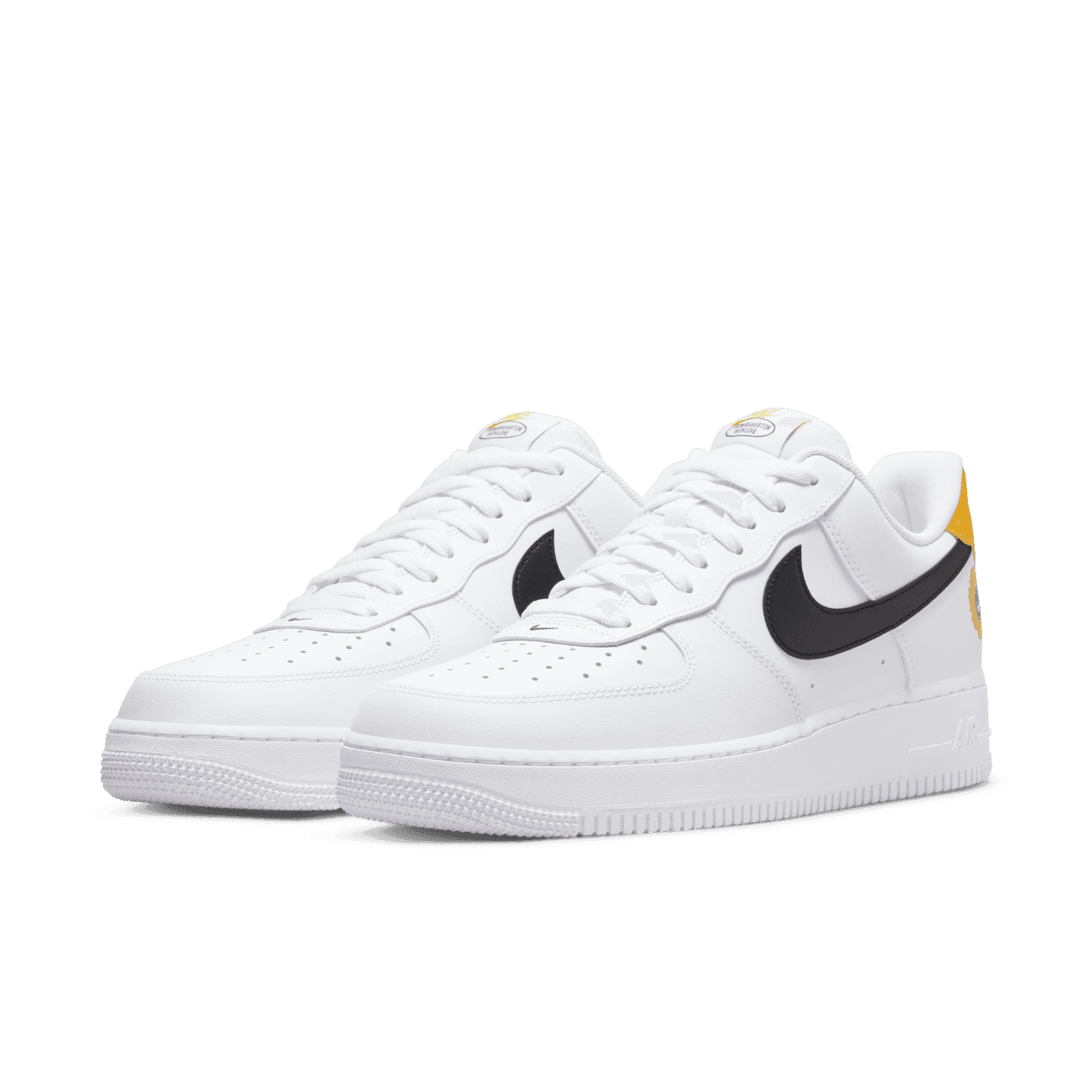 nike air force 1 gold white
