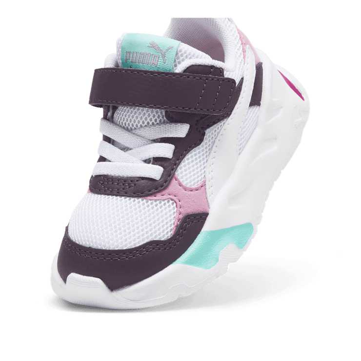 PUMA Trinity s' Sneakers in Midnight Plum/White/Mint (TD) Angle 2