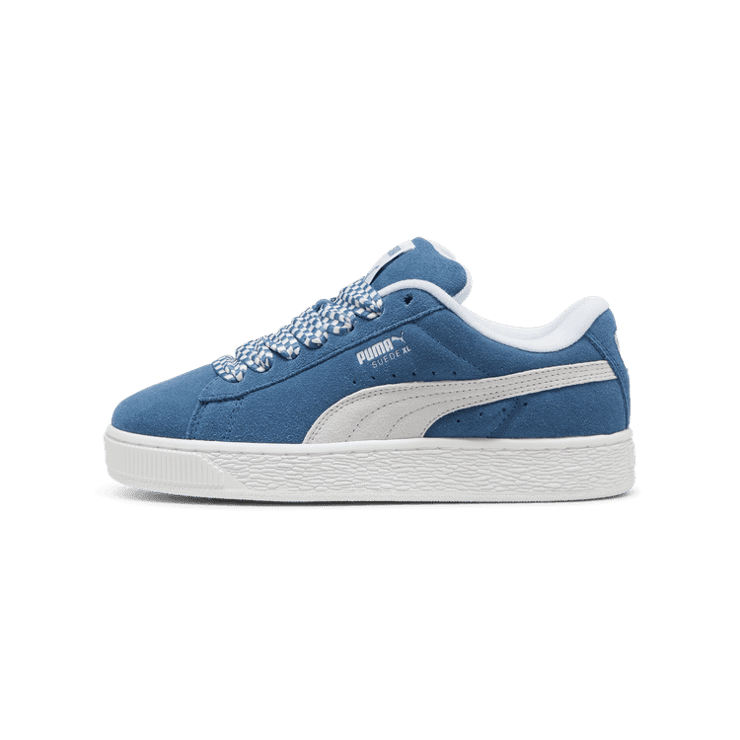 PUMA Suede XL Lace Sneakers in Blue Horizon/White Angle 1