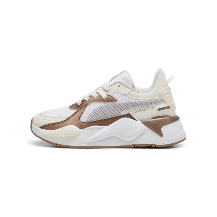 PUMA RS-X Glow-Up Sneakers in Vapor Grey/White Angle 1