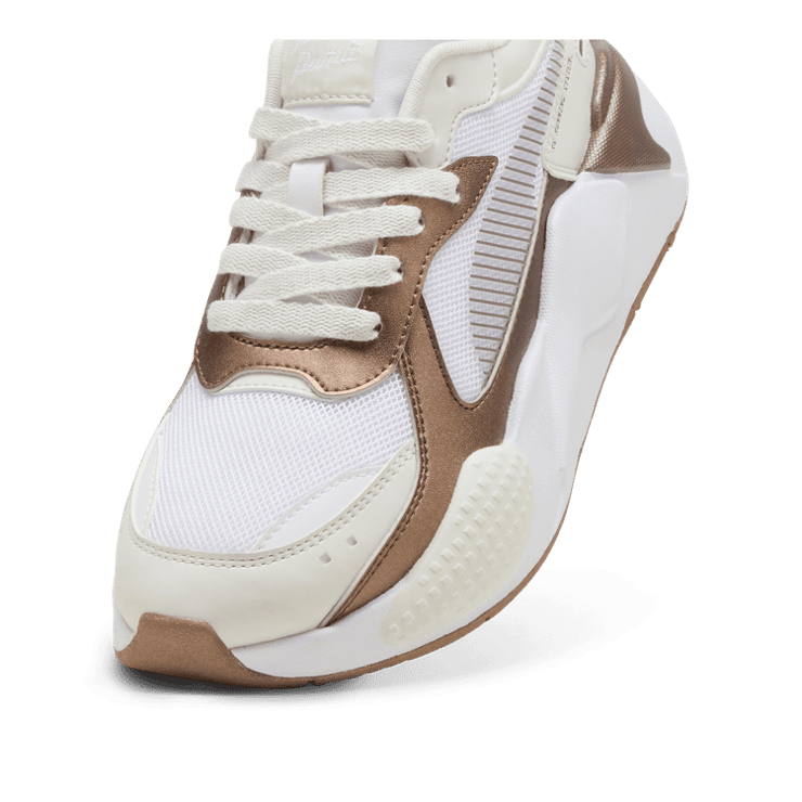 PUMA RS-X Glow-Up Sneakers in Vapor Grey/White Angle 2