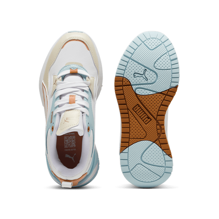 PUMA R78 Disrupt Sneakers in Alpine Snow/Caramel Latte/Frosted Dew Angle 0