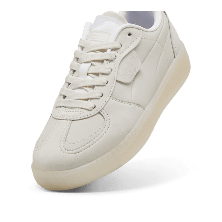 PUMA Palermo Moda Elevated Sneakers in Vapor Grey/Warm White Angle 2