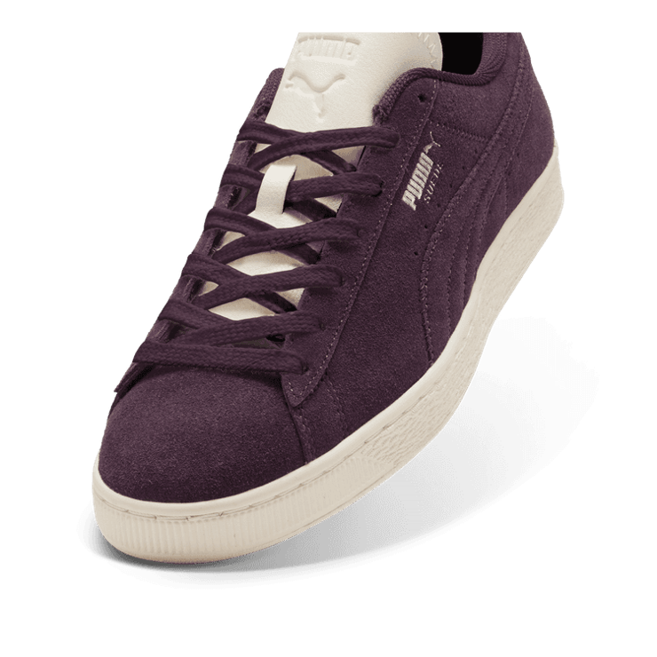 PUMA Suede Premium Sneakers in Midnight Plum/Frosted Ivory Angle 2