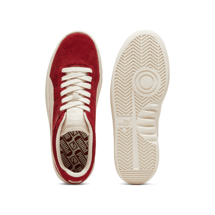 PUMA GV Special Suede Sneakers in Intense Red/Frosted Ivory Angle 0