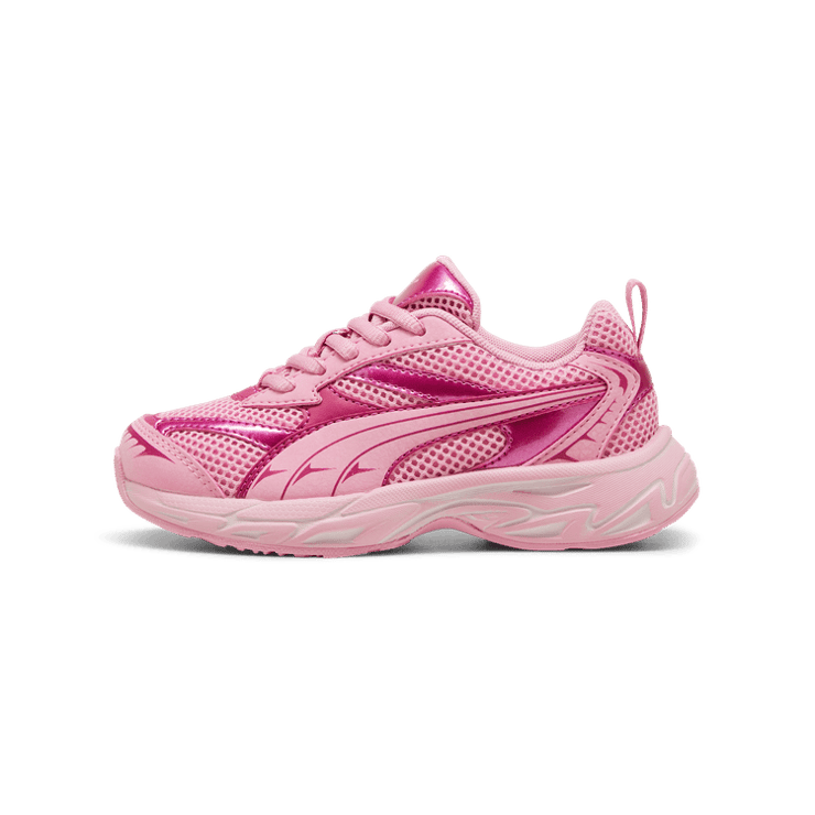 PUMA Morphic Mystery Garden Sneakers in Mauved Out/Magenta Gleam (PS) (GS) Angle 1