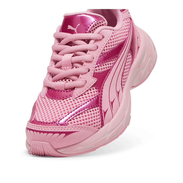 PUMA Morphic Mystery Garden Sneakers in Mauved Out/Magenta Gleam (PS) (GS) Angle 2