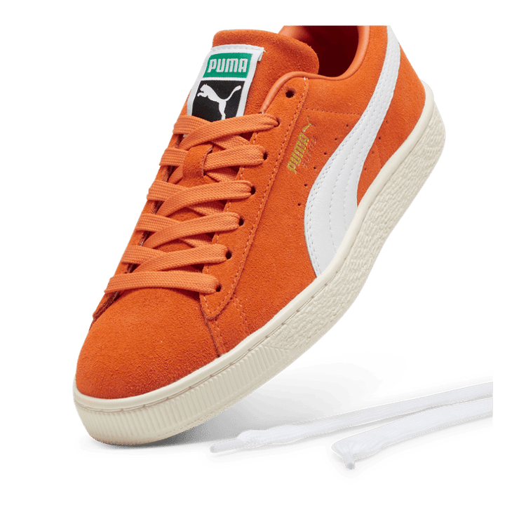 PUMA Suede Classic Sneakers in Maple Syrup/Frosted Ivory Angle 2