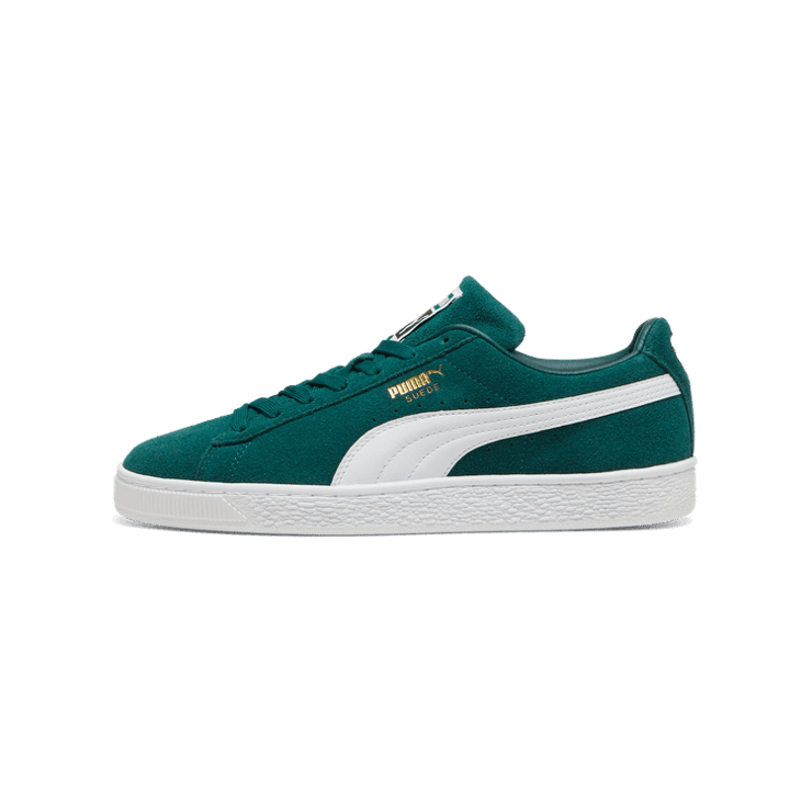 PUMA Suede Classic Sneakers in Dark Myrtle/White Angle 1