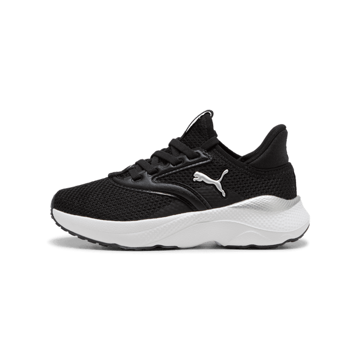 PUMA Soft Mayve in Black/White (TD) Angle 1