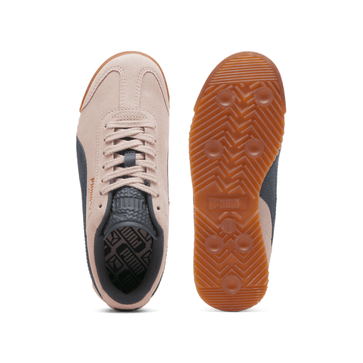 Zapatillas Niña 24 Tenis Puma Roma 24 Suede Púrpura/Blanco/Gris