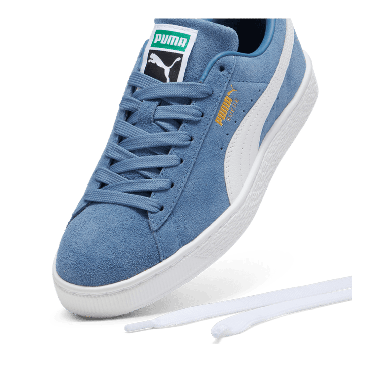 PUMA Suede Classic Sneakers in Blue Horizon/White Angle 2