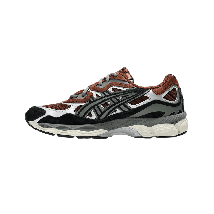 Asics Gel-NYC Black Brown Silver Angle 2