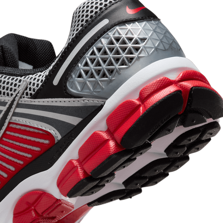 Nike Zoom Vomero 5 Metallic Silver University Red Angle 5