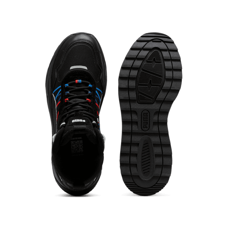 PUMA BMW M Motorsport Trinity Mid WTR Sneakers Men in Black Angle 0