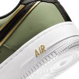 Nike Air Force 1 Low '07 LV8 Double Swoosh Olive Gold Black Angle 5