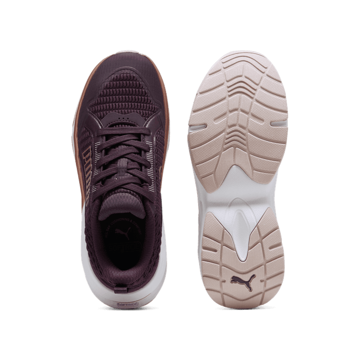 PUMA SOFTRIDE Divine Metal in Midnight Plum/Mauve Mist/Rose Gold Angle 0