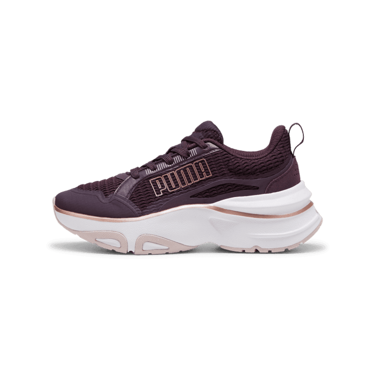 PUMA SOFTRIDE Divine Metal in Midnight Plum/Mauve Mist/Rose Gold Angle 1