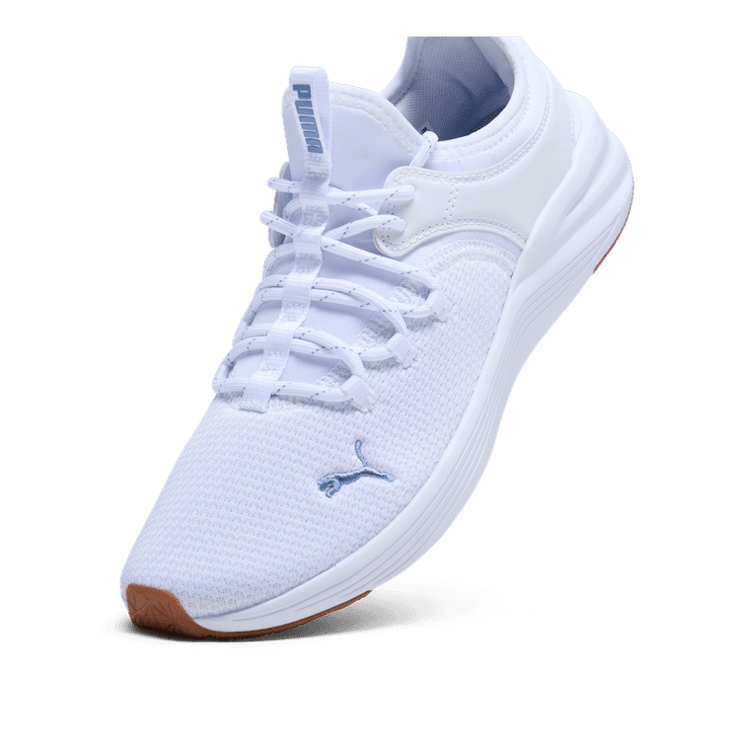 PUMA Starla 2 Training in White/Zen Blue/Gum Angle 2