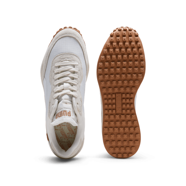 PUMA Style Rider Play On SD Trainers in Frosted Ivory/White Angle 0
