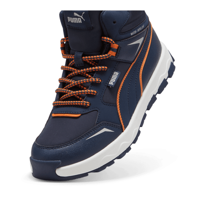 PUMA Evolve Trail Sneakers Youth in Dark Blue Angle 2