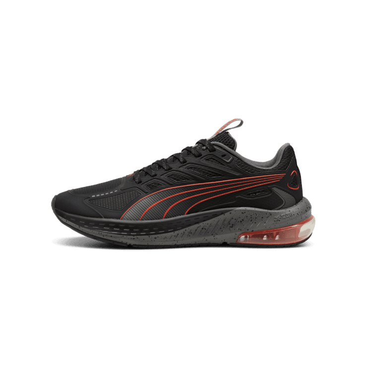 PUMA X-Cell Lightspeed in Black/Redmazing Angle 1