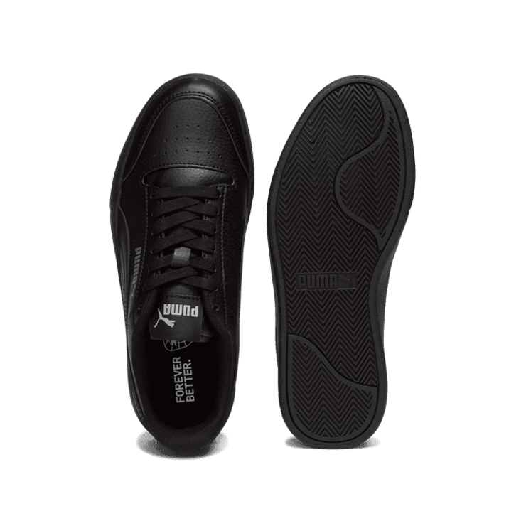 PUMA Shuffle Sneakers in Black/Silver (GS) Angle 0